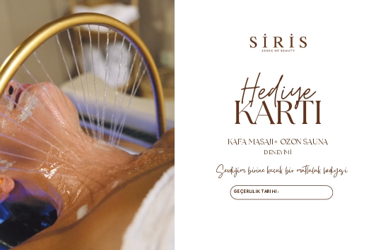 Siris Hediye Kartı – Kafa Masajı & Ozon Sauna